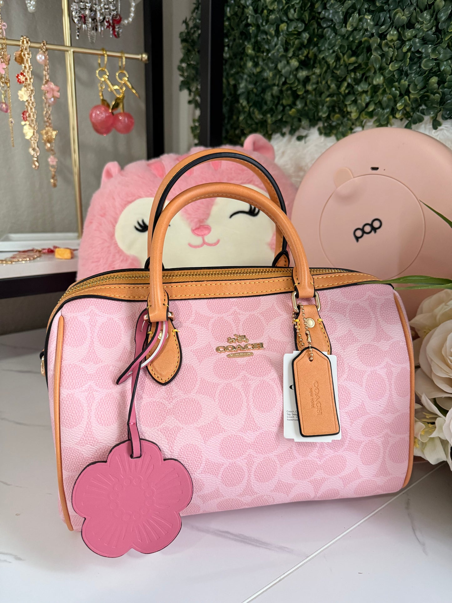 Bag coach medium Pink